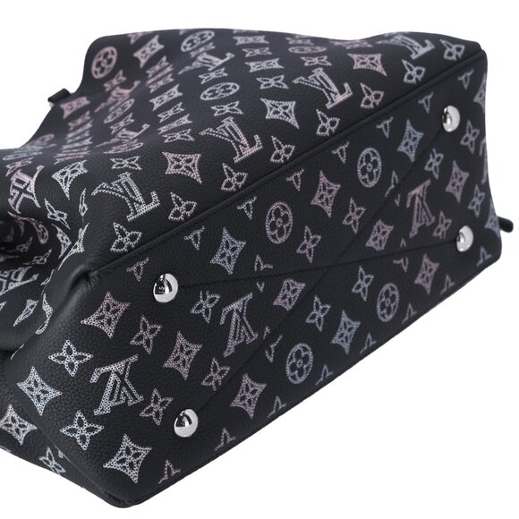 Louis Vuitton Flight Mode Monogram Mahina Bella Tote Rainbow Black - Picture 7 of 10